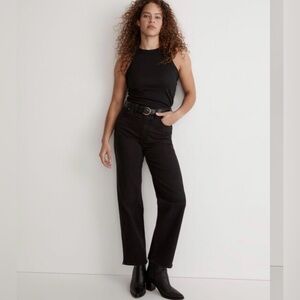 Madewell The Perfect Vintage Wide-leg Jeans in Black Wash